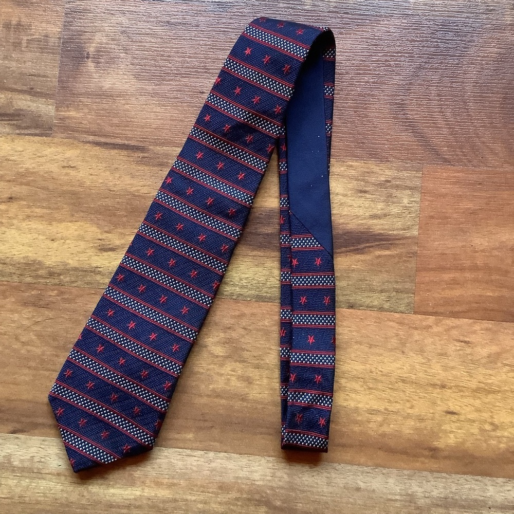 Tommy Hilfiger Star patterned Italian silk tie